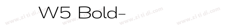 腾祥智黑简 W5 Bold字体转换